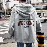 Áo khoác dù nam 2 lớp in chữ 404 error mẫu mới - M293 - XÁM,L<65KG