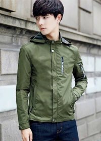 Áo Khoác Dù Nam Aks21 - Xanh rêu - M