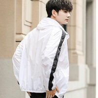 ÁO KHOÁC DÙ NAM CÓ MŨ CỰC CHẤT NGẦU , PHONG CÁCH HÀN QUỐC 2021 VINA 1HITSTORE - TRẮNG,L