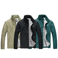 Áo khoác dù nam lót nỉ phối cổ cao cấp Bonado BA19 - Rêu,L