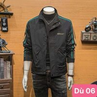 Áo khoác dù nam màu đen trắng chất liệu gió 2 lớp cao cấp dáng from bóng chày bomber đẹp HD08 Nhiều mẫu mới