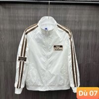 Áo khoác dù nam nữ màu trắng 3 sọc chất liệu dù gió 2 lớp cao cấp dáng from bóng chày bomber đẹp LAVADO 07 Nhiều mẫu mới