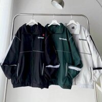 ÁO KHOÁC DÙ NAM NỮ SYMBOLIC CHẤT VẢI GIÓ 2 LỚP FORM RỘNG CHẠY SỌC TAY CAO CẤP MÀU XÁM SHT09 - SHTHOUSE