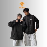 Áo khoác dù Nike black cao cấp chính hãng nam nữ chuẩn form rộng chất liệu dù cao cấp chuẩn y hình 1091