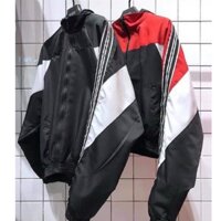 Áo khoác dù nón 2 lớp dáng lỡ phối màu siêu đẹp hàng y hình 100%