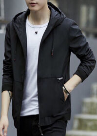 Ao khoac du, non liên, bo tay, bo vat ao-DU3-Đen-XL