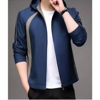 áo khoác dù nón phối màu vàng gường