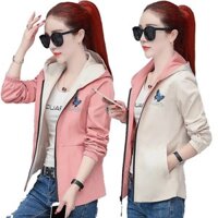 ÁO KHOÁC DÙ NỮ 2 LỚP MẶC ĐƯỢC 2 MẶT CỰC ĐẸP