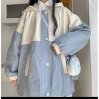 ÁO KHOÁC DÙ PASTEL MÀU XANH