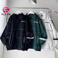 Áo Khoác Dù SYMBOLIC Unisex Nam Nữ Chất Dù 2 Lớp KD13, Áo Khoác Bomber Cổ Đứng Sọc Tay Phối Màu Form Rộng In Chữ Flo'ra