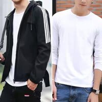 Áo Khoác Dù UNISEX 2 Lớp Có Lót Lưới Phối Viền 3 Sọc Thể Thao BASIC Cực Đẹp