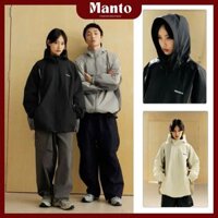Áo khoác dù unisex nam nữ dây kéo phao form rộng vải dày 2 lớp thoáng mát chống nắng mưa cản gió - Manto Shop