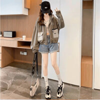 Áo khoác fom lửng túi hộp cât đẹp quá xịn sò??