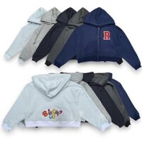 Áo khoác form ngắn “Babygirl Cropped Hoodie Zip”