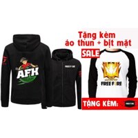 Áo Khoác Free Fire team AFK TẶNG BỊT MẶT ÁO THUN FF