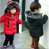 ÁO KHOÁC GẤU DÁNG DÀI CHO BÉ TRAI TỪ 2 ĐẾN 7 TUỔI