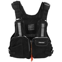 Áo khoác ghi lê dành cho nữ, có nhiều túi áo-Màu đen