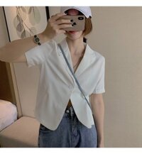 Áo khoác giả vest phong cách - Trắng