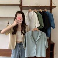Áo khoác giả vest phong cách, áo vải nhẹ