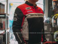 Áo khoắc giáp Honda HRC đỏ Racing