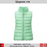 Áo khoác gile cổ trụ trẻ em chống nước Uniqlo bé gái