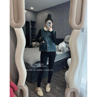 ÁO KHOÁC GILE JEAN LÓT LÔNG CÓ TÚI qccc - kimanhbui