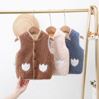 Áo Khoác Gile Lông Cừu Cho Bé Thu Đông 1-3 Tuổi Mẫu 3 Con Thú AG - Shop mẹ và bé 268