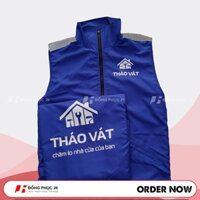 Áo khoác gile shipper, áo khoác sát nách vải dù 2 lớp may theo yêu cầu (NHẬN TỪ 10 CÁI)