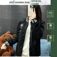Áo khoác gió bomber nam nữ Philipp Plein thêu logo sắt ngực phong cách Khánh Quần STORE