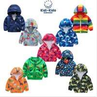 Áo Khoác Gió Cho Bé Trai 2 3 4 5 6 7 8 Tuổi Có Mũ Nhiều Hình Thù Đáng Yêu Style Hàn Quốc 2021 Kiki-Kido Store W06
