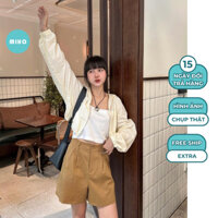 Áo Khoác Gió Croptop, Áo Dù Trơn Dáng Lửng Mũ Rộng Chắn Gió Che Nắng  Miho House