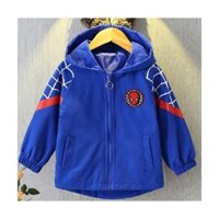 Áo khoác gió dành cho bé Áo khoác trẻ em hình Spider Man ngộ nghĩnh cho bé yêu