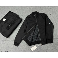 Áo Khoác Gió dior Trần Bông 3 lớp Cao Cấp hoạ tiết logo thêu sắc nét