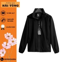 Áo khoác gió đôi nam nữ mẫu trơn 2 lớp chất gore tex gió tráng bạc loại 1 size 45-85kg