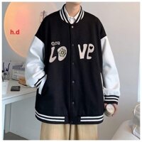 ÁO KHOÁC GIÓ LOVE BO GẤU NAM NỮ MẶC ĐẸP