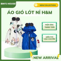 Áo khoác gió Mickey H&M sz 4-24M