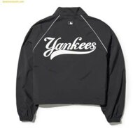 Áo Khoác Gió MLB Women's Sporty Varsity Crop Windbreaker 3FWJV0243-50BKS Đen