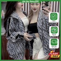 Áo Khoác Gió Mũ Trùm Đầu Khoá Kéo Rót Tay