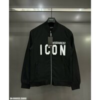 Áo khoác gió nam bomber AK11 2 lớp in chữ mặt trước