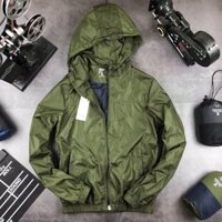 Áo khoác gió nam có mũ dáng trơn, 4 màu cá tính, trẻ trung, 2 lớp giữ ấm, chống nước, chống bụi, chống nắng