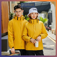 Áo Khoác Gió Nam Nữ 2 Lớp Cản Gió Chống Nước Cao Cấp, Áo Gió Lót Lưới Cổ Chốt Giữ Ấm Tốt AG03 - PROMAN