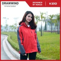 Áo khoác gió nam nữ 2 lớp chống nắng gió size châu á, vải dù gore tex thể thao JACWINN V350