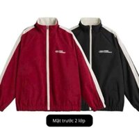 Áo Khoác gió nam nữ 2 mặt form thụng thời trang