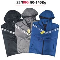 Áo khoác gió nam thu đông big size ZENBIG áo size ngoại cỡ châu âu dành cho người mập người béo từ 80-140kg