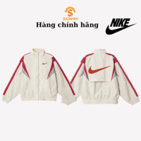 Aó khoác gió nike cao cấp chính hãng đôi nam nữ chuẩn form unisex chất liệu dù 2 lớp dày dặn cá tính form rộng