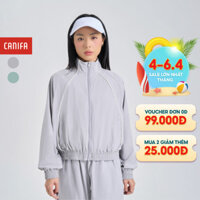 Áo khoác gió nữ CANIFA dáng bomber năng động phối viền chống thấm 6OT24W004
