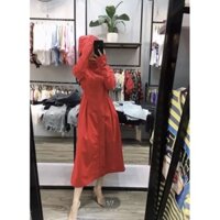 Áo khoác gió nữ dáng dài, áo khoác gió dù không thấm nước 2 lớp from rộng chống nắng