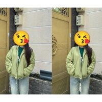 Áo khoác gió nữ Màu Xanh Bơ chất liệu vãi dù 2 lớp mỏng nhẹ thoáng khí mát mẻ có mũ chống nắng, chống bụi, chống gió