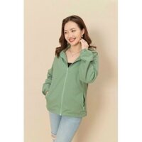 Áo khoác gió nữ Nya 2 lớp chống nước túi zip