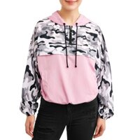 Áo Khoác Gió Rằn Ri Phối Hồng No B.oundaries